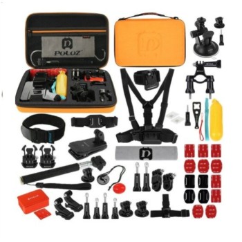 Komplet kompatibilnih dodatkov 53-delni za športne kamere Puluz (PKT26) Komplet kompatibilnih dodatkov 53-delni za športne kamere Puluz (PKT26)