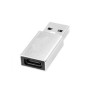 Adapter USB-A => USB-C (ž) 3.2 Gen1 SuperSpeed LogiLink, srebrn (AU0056) Adapter USB-A => USB-C (ž) 3.2 Gen1 SuperSpeed LogiLink, srebrn (AU0056)