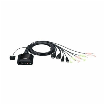 Podatkovni preklopnik Aten AUTO 2:1 4K HDMI/USB/AVDIO s kabli CS22H Aten Podatkovni preklopnik Aten AUTO 2:1 4K HDMI/USB/AVDIO s kabli CS22H Aten