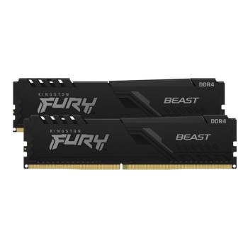 DDR4 32GB 3200MHz CL16 KIT (2x16GB) Kingston Fury Beast XMP2.0 1,35V Fury črna (KF432C16BBK2/32)