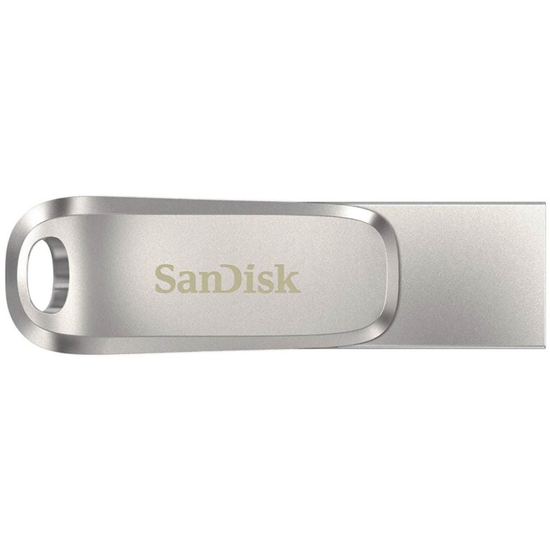 Spominski ključek 32GB USB 3.2/USB-C Sandisk Ultra Dual Luxe 150MB/s kovinski vrtljiv srebrn (SDDDC4-032G-G46) SANDISK Spominski ključek 32GB USB 3.2/USB-C Sandisk Ultra Dual Luxe 150MB/s kovinski vrtljiv srebrn (SDDDC4-032G-G46)