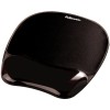 Podloga za miško z gelom ergonomska Fellowes Crystal™ črna FELLOWES Podloga za miško z gelom ergonomska Fellowes Crystal™ črna