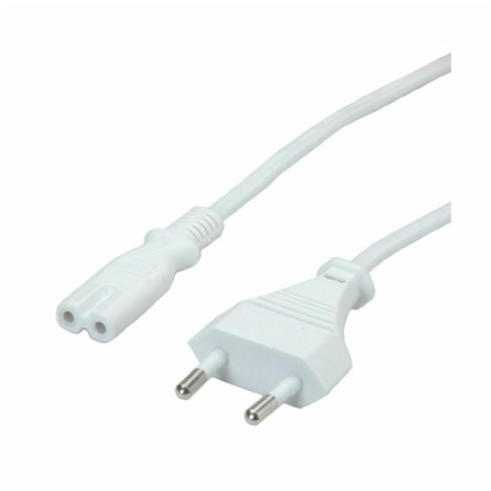 KABEL NAPAJALNI 220V Value Euro8 C7 1,80m bipolar 2 polni - beli (19.99.2095-100) KABEL NAPAJALNI 220V Value Euro8 C7 1,80m bipolar 2 polni - beli (19.99.2095-100)