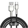 Kabel USB-C => USB-A 2.0 tekstil ovoj 2,00m 6A 66W Baseus Metal – črn (CAKF000201) Baseus Kabel USB-C => USB-A 2.0 tekstil ovoj 2,00m 6A 66W Baseus Metal – črn (CAKF000201)