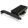 Adapter za vgradnjo SSD M.2 => PCI Express 3.0 x4 (NVMe SSD podpora) IB-PCI214M2-HSL Icy Box Adapter za vgradnjo SSD M.2 => PCI Express 3.0 x4 (NVMe SSD podpora) IB-PCI214M2-HSL