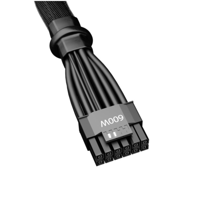 Adapter be quiet! 12VHPWR PCIe 5.0 12+4 pinski kabel BC072 za grafično kartico