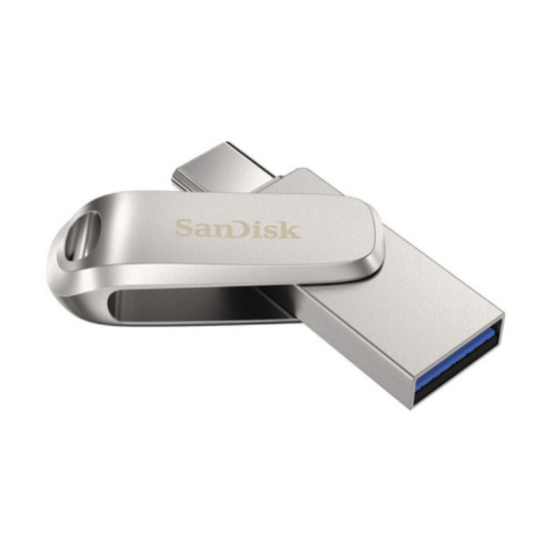 Spominski ključek 256GB USB-C Sandisk Ultra Dual Luxe 400MB/s kovinski vrtljiv srebrn (SDDDC4-256G-G46) SANDISK Spominski ključek 256GB USB-C Sandisk Ultra Dual Luxe 400MB/s kovinski vrtljiv srebrn (SDDDC4-256G-G46)