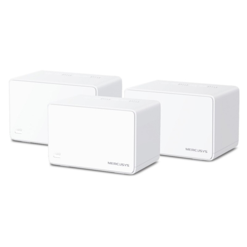 Dostopna točka MERCUSYS Halo H80X WiFi6 802.11ax AX3000 2402Mbit/s 3xRJ45 Dualband MESH MU-MIMO 1x notranja antena (Halo H80X(3-pack)) MERCUSYS Dostopna točka MERCUSYS Halo H80X WiFi6 802.11ax AX3000 2402Mbit/s 3xRJ45 Dualband MESH MU-MIMO 1x notranja antena (Halo H80X(3-pack))