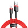 Kabel USB-C => USB-A 2.0 tekstil ovoj 1,00m 3A Baseus Cafule - rdeč (CATKLF-B09) Baseus Kabel USB-C => USB-A 2.0 tekstil ovoj 1,00m 3A Baseus Cafule - rdeč (CATKLF-B09)