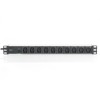 Razdelilec Digitus 48cm 10xEuro C13 ALU UPS Digitus črno/siv