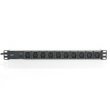 Razdelilec Digitus 48cm 10xEuro C13 ALU UPS Digitus črno/siv Razdelilec Digitus 48cm 10xEuro C13 ALU UPS Digitus črno/siv