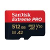 Spominska kartica SDXC-Micro 512GB Sandisk Extreme Pro 200MB/s/140MB/s U3 V30 UHS-I +adapter (SDSQXCD-512G-GN6MA)