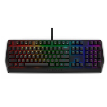 Tipkovnica Dell USB gaming Alienware AW410K US international Cherry  MX Brown RGB črna (545-BBDK)