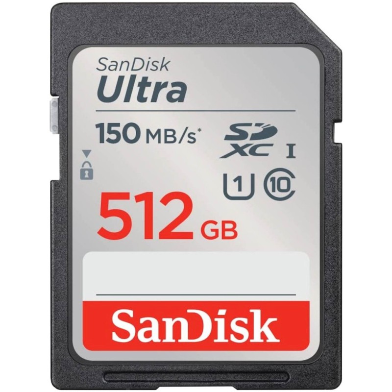 Spominska kartica SDXC 512GB Sandisk Ultra 150MB/s/U1 UHS-I (SDSDUNC-512G-GN6IN) SANDISK Spominska kartica SDXC 512GB Sandisk Ultra 150MB/s/U1 UHS-I (SDSDUNC-512G-GN6IN)