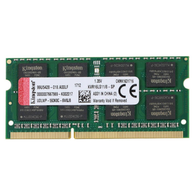 SO-DIMM DDR3L 8GB 1600MHz CL11 Single (1x8GB) KINGSTON 1,35V (KVR16LS11/8) KINGSTON SO-DIMM DDR3L 8GB 1600MHz CL11 Single (1x8GB) KINGSTON 1,35V (KVR16LS11/8)