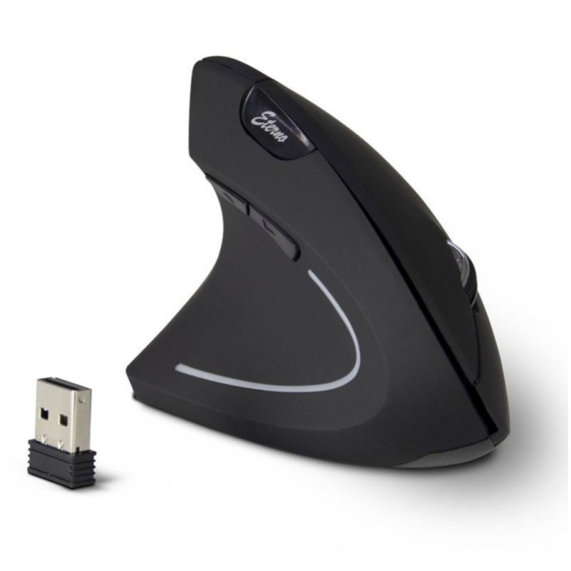 Miš brezžična ergonomska Inter-Tech KM-206L 16000DPI za levičarje črna Inter-Tech Miš brezžična ergonomska Inter-Tech KM-206L 16000DPI za levičarje črna