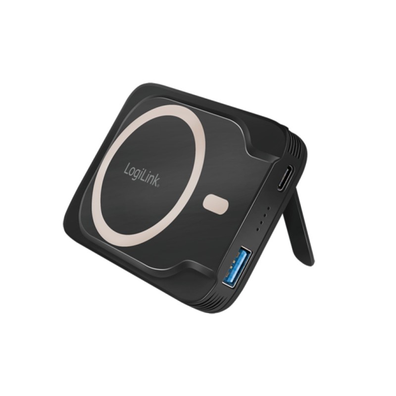 Prenosna baterija LogiLink 5000 mAh brezžično polnjenje USB-C PD3.0 + USB-A QC3.0 (PA0287) LOGILINK Prenosna baterija LogiLink 5000 mAh brezžično polnjenje USB-C PD3.0 + USB-A QC3.0 (PA0287)