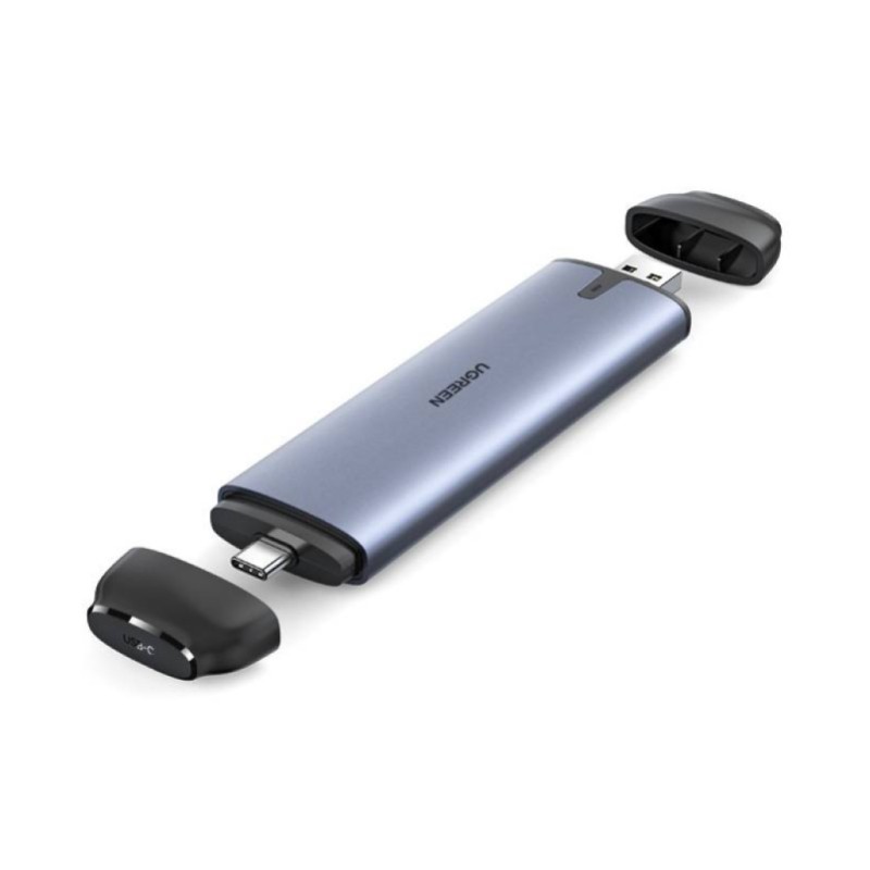 Ohišje za SSD disk M.2 => USB-C ali USB-A PCIe NVMe Ugreen CM353 5Gbps sivo (70532) UGREEN Ohišje za SSD disk M.2 => USB-C ali USB-A PCIe NVMe Ugreen CM353 5Gbps sivo (70532)