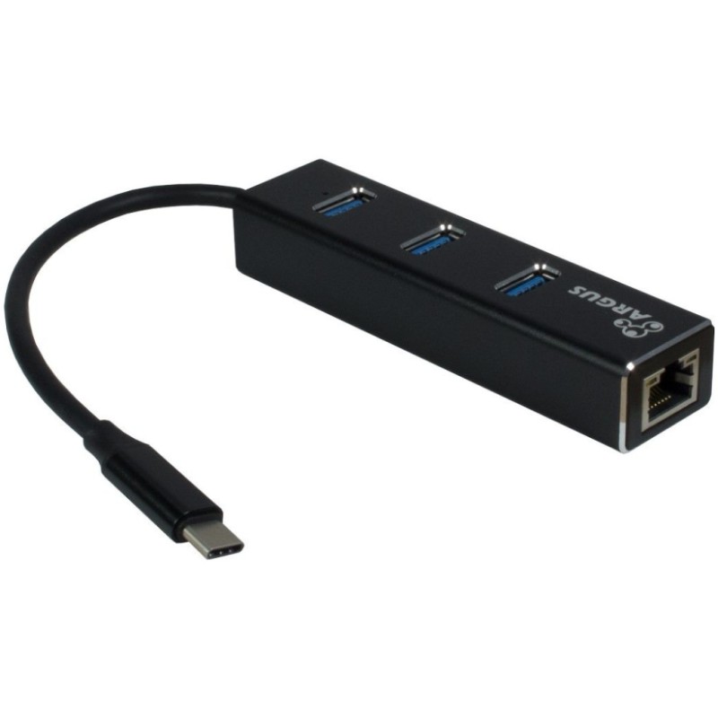 HUB USB-C => 3xUSB3.0 LAN RJ45 100/1000 Inter-Tech Argus IT-410 (88885440) Inter-Tech HUB USB-C => 3xUSB3.0 LAN RJ45 100/1000 Inter-Tech Argus IT-410 (88885440)