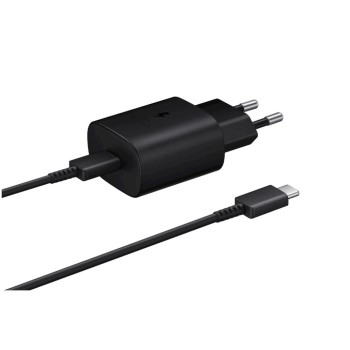 Hišni polnilec Samsung 25W EP-TA800 220V => USB-C + kabel USB-C 1m črn (EP-TA800XBEGWW) Hišni polnilec Samsung 25W EP-TA800 220V => USB-C + kabel USB-C 1m črn (EP-TA800XBEGWW)