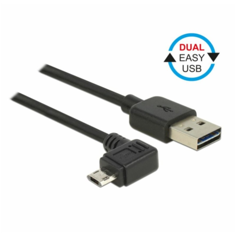 Kabel Delock USB-A => USB-B micro kotni EASY 5,0m obojestranski (85562) Delock Kabel Delock USB-A => USB-B micro kotni EASY 5,0m obojestranski (85562)