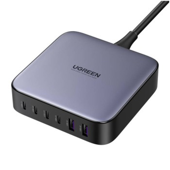 Hišni polnilec 100-240V => 2x USB-A (ž) 4x USB-C 200W GaN II Ugreen - črn (40914)