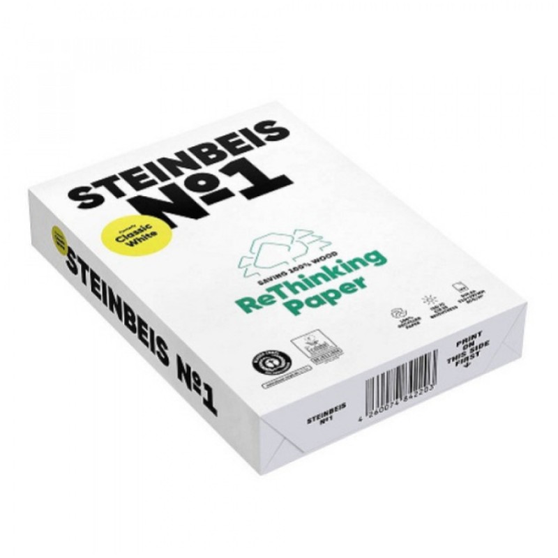 Papir A-4/500list- 80gr/m2 Steinbeis Recycled