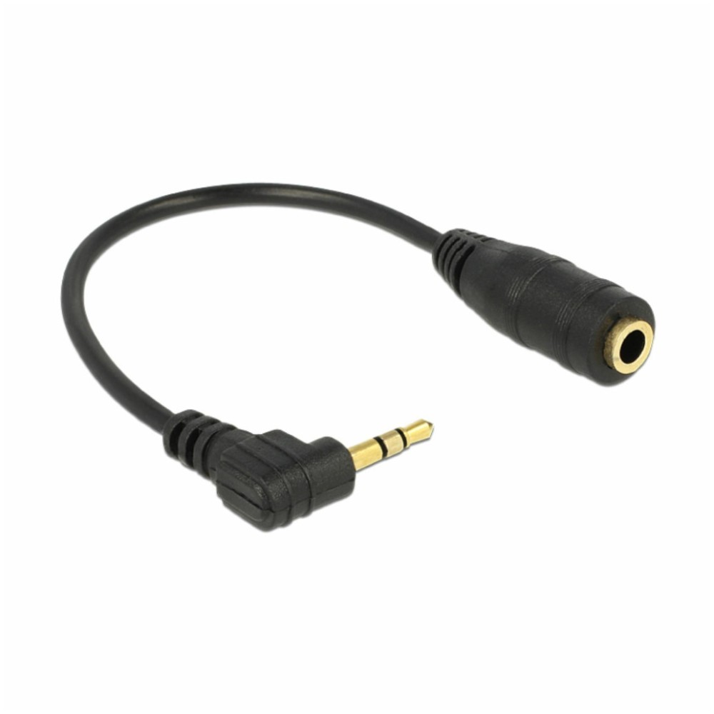 Kabel Audio 3,5mm Ž => 2,5mm M kotni 14cm Delock Delock Kabel Audio 3,5mm Ž => 2,5mm M kotni 14cm Delock