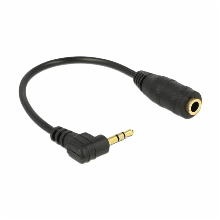 Kabel Audio 3,5mm Ž => 2,5mm M kotni 14cm Delock