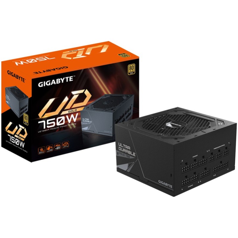 Napajalnik - 750W GigaByte GP-UD750GM 80Plus Gold 90% ATX12V 2.31 EPS12V Modular 120mm črna (GP-UD750GM)