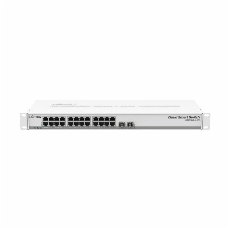 STIKALO 24-PORT 2x SFP+ Mikrotik 100/1000 PoE Rackmount (CSS326-24G-2S+RM) MIKROTIK STIKALO 24-PORT 2x SFP+ Mikrotik 100/1000 PoE Rackmount (CSS326-24G-2S+RM)