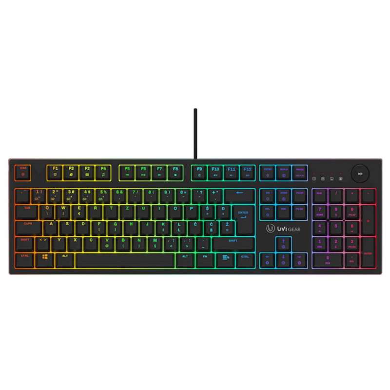 Tipkovnica UVI USB gaming UVI Gear Pride V2 SLO mehanska RGB (UVIPRIDEV2) UVI Tipkovnica UVI USB gaming UVI Gear Pride V2 SLO mehanska RGB (UVIPRIDEV2)