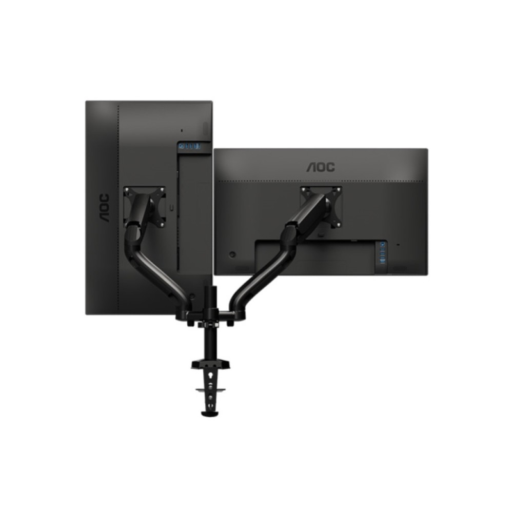 Nosilec za LCD monitor dvojni 13-27 do 9kg - pritrditev na rob mize AOC (AD110D0)