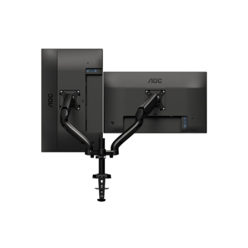 Nosilec za LCD monitor dvojni 13-27 do 9kg - pritrditev na rob mize AOC (AD110D0)