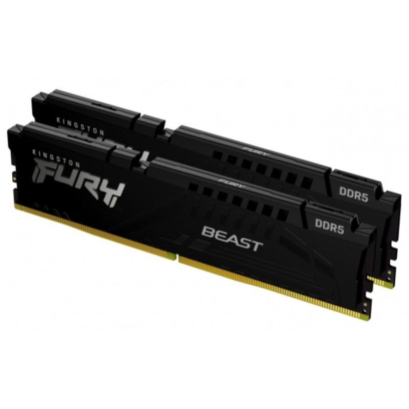 DDR5 32GB 5600MHz CL40 KIT (2x16GB) Kingston Fury Beast XMP3.0 1,25V črna (KF556C40BBK2-32) KINGSTON DDR5 32GB 5600MHz CL40 KIT (2x16GB) Kingston Fury Beast XMP3.0 1,25V črna (KF556C40BBK2-32)