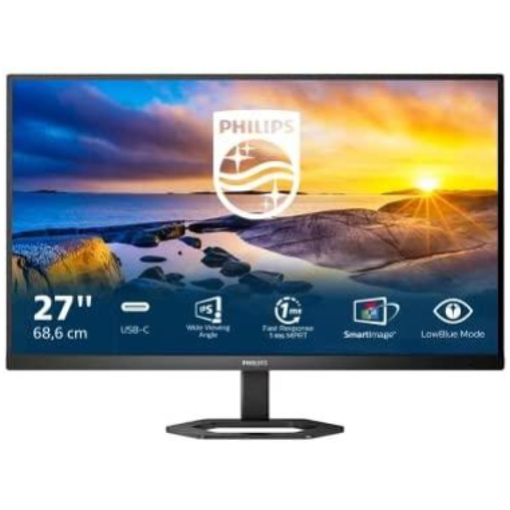 Monitor Philips 68,6 cm (27,0) 27E1N5300AE 1920x1080 75Hz IPS 1ms HDMI DisplayPort USB-C 65W 4xUSB3.2 Pivot Zvočniki  3H sRGB122,8%