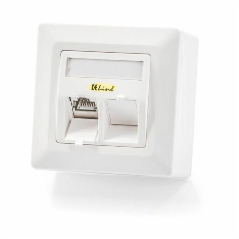 Nadometna vtičnica KELine 2x RJ45 (601140-AP) KELine Nadometna vtičnica KELine 2x RJ45 (601140-AP)