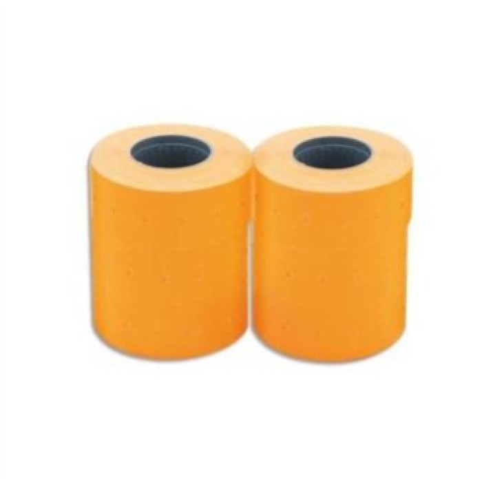 Apli Nalepke za numerator 26x16, oranž,odstr. 6x1000 kos, dvoredne, zaokrožene