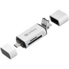 Čitalec kartic USB-C 2.0 z USB-A in microUSB preklopnim vtičem Sandberg (136-28) SANDBERG Čitalec kartic USB-C 2.0 z USB-A in microUSB preklopnim vtičem Sandberg (136-28)