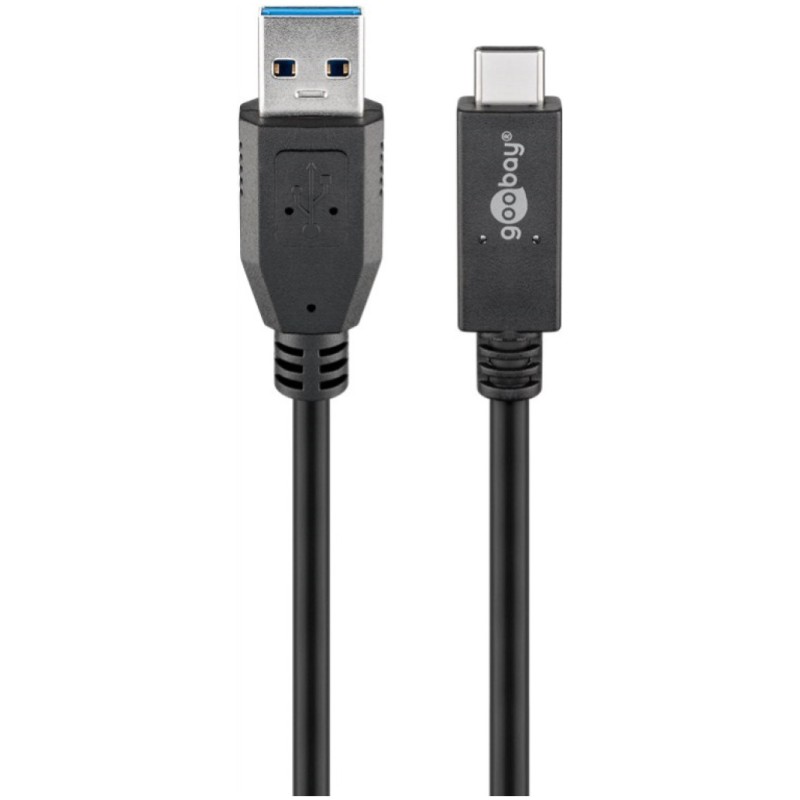 Kabel USB-C => USB-A 3.1 Gen2 20V 3A 60W 0,50m Goobay (41073) Goobay Kabel USB-C => USB-A 3.1 Gen2 20V 3A 60W 0,50m Goobay (41073)