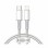 Kabel USB-C => Apple Lightning tekstil ovoj 1,00m PD 20W bel Baseus (CATLGD-02)