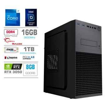 Računalnik MEGA MT S4 i7-13700F/RTX3050-8GB/16GB/1TB-4.0/450W/Brez OS
