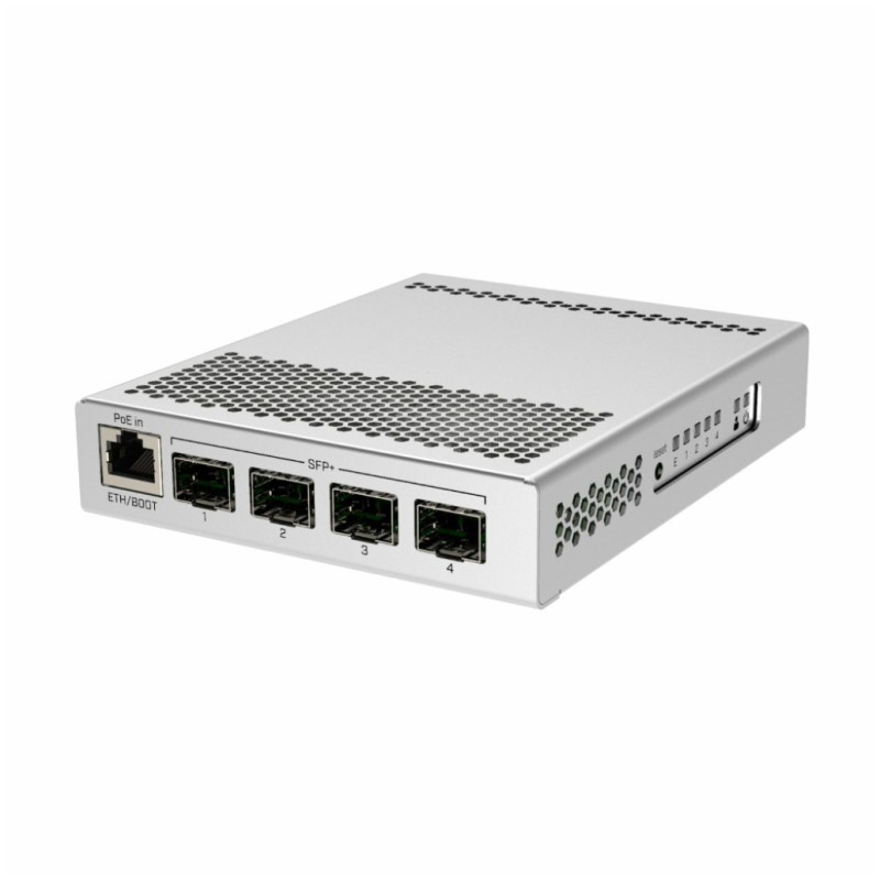 STIKALO 4x SFP+ 1-PORT Mikrotik 100/1000/2,5/10Gbp/s Managed (CRS305-1G-4S+IN) MIKROTIK STIKALO 4x SFP+ 1-PORT Mikrotik 100/1000/2,5/10Gbp/s Managed (CRS305-1G-4S+IN)