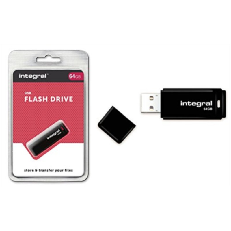Spominski ključek 64GB USB 2.0 Integral Black (INFD64GBBLK3.0) INTEGRAL Spominski ključek 64GB USB 2.0 Integral Black (INFD64GBBLK3.0)