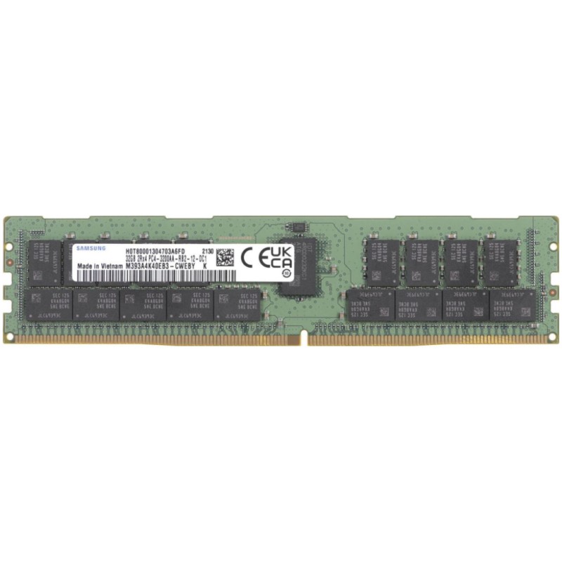DDR4 ECC 32GB 3200MHz - Single (1x32GB) Samsung Value 1,2V PC zelena (M393A4K40EB3-CWE) SAMSUNG DDR4 ECC 32GB 3200MHz - Single (1x32GB) Samsung Value 1,2V PC zelena (M393A4K40EB3-CWE)