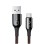 Kabel USB-C => USB-A 2.0 tekstil ovoj 1,00m 5V/3A QC3 LED indikator polnjenja Baseus črn(CATCD-01)