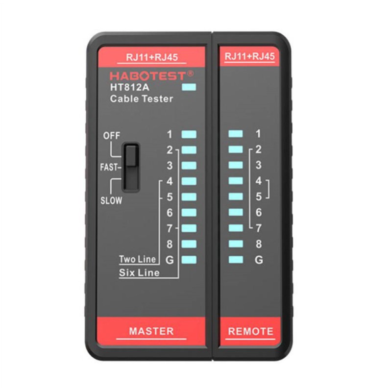 ETH  LAN TESTER OMREŽJA RJ45/RJ14/RJ12/RJ9 Habotest HT812A