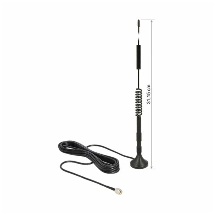 Antena omni LTE/GSM/UMTS/WLAN magnetna s kablom 3m Delock (12417)