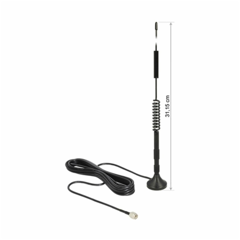 Antena omni LTE/GSM/UMTS/WLAN magnetna s kablom 3m Delock (12417)