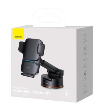 Nosilec za pametni telefon za v avto Baseus Wisdom Wireless Charging Cockpit Qi črn (CGZX000101) Nosilec za pametni telefon za v avto Baseus Wisdom Wireless Charging Cockpit Qi črn (CGZX000101)